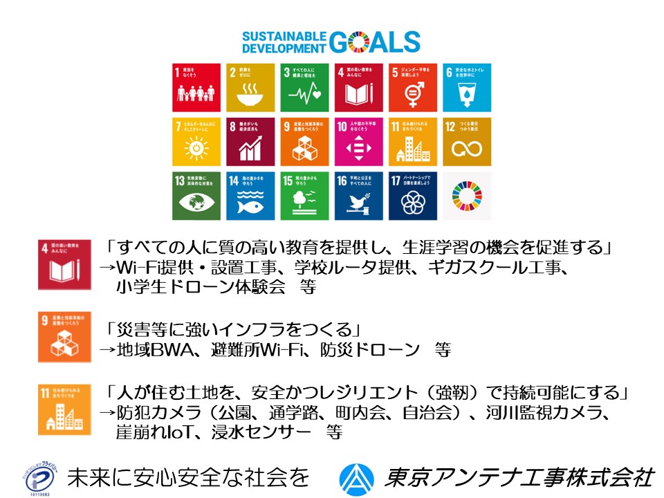 SDGs：東京アンテナ工事株式会社