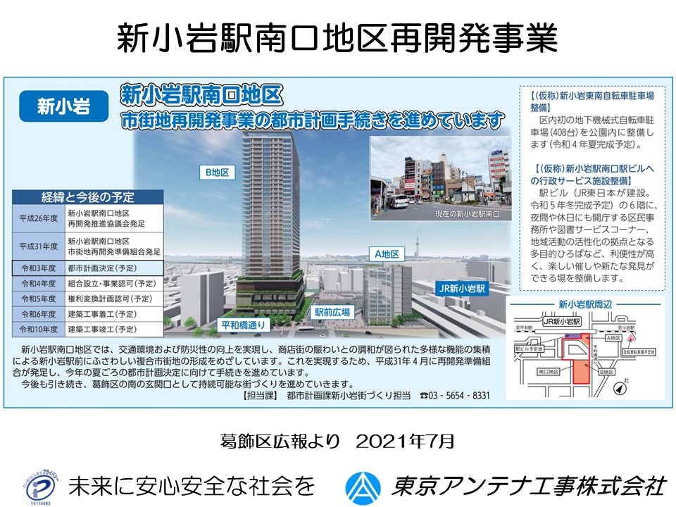 新小岩駅南口プロジェクト：新小岩ドローンプロジェクト